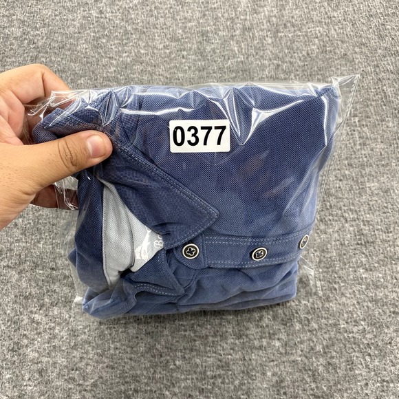 Tommy Bahama Polo Shirt Mens 2XL Blue Beach Vacation Stretch Classic SS *Flaw - Picture 14 of 14